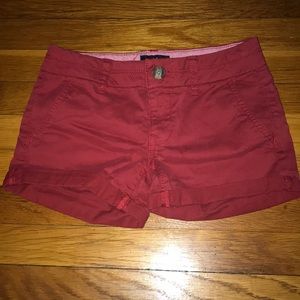 American Eagle Red Shorts